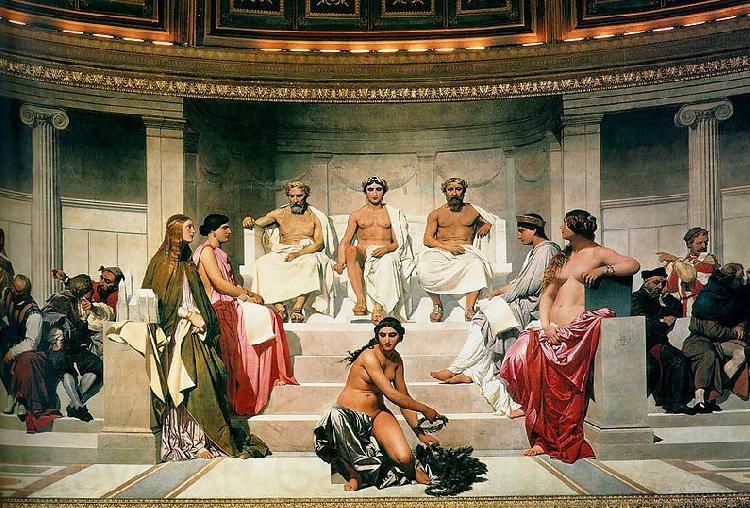 Paul Delaroche Central section of the Hemicycle Germany oil painting art